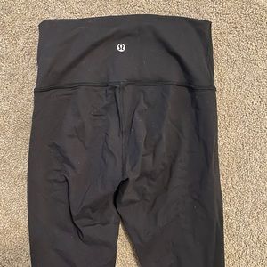Lulu Lemon Black 3/4 Length Leggings